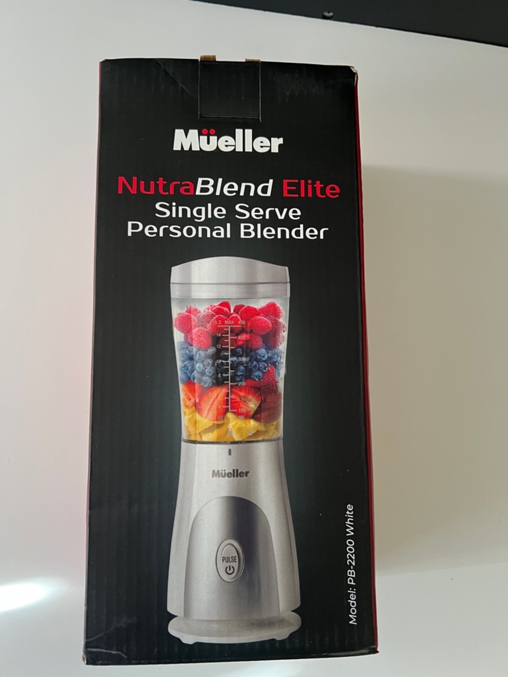 Mueller NutraBlend Elite Single Serve Personal Blender - Silver/Clear